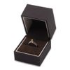 CuteBox Elegant Matte Brown Ring Box