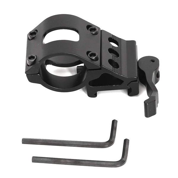 Tactical Flashlight Mount Quick Release Picatinnly Offset Mount Tactical 45 Degree 1" Offset Picatinny Rail Mount