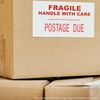 Postage Due Rubber Stamp Size 1/2" Tall x 1-1/2" Wide