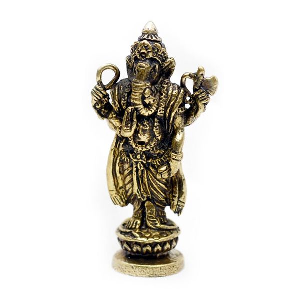 Vietguild's Ganesh Bronze Figurine Statue Amulet