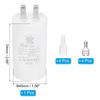 PATIKIL CBB60 16uF Run Capacitor,1 Pcs AC450V 4 Pin Double Insert with Sheath Spring, White