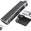 TYPE-C SD Card Reader, USB 3.0 Camera Adapter, USB Hub, Memory Card Reader, Multifunctional, Two-Way High Speed Data Transfer, OTG Function, For MicroSD/SD/U Disk/Mouse/Keyboard, Compatible with