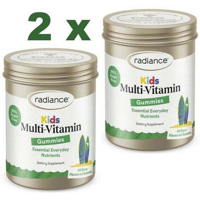 2 x Radiance Kids Gummies Multivitamin 60 - New Zealand made