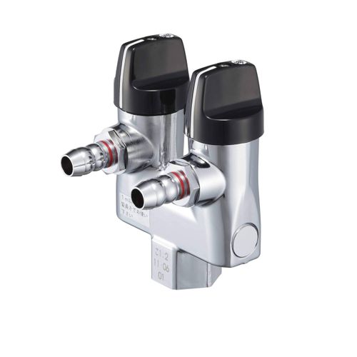 Koyo Sangyo G023-12 LA Double Mouth On/Off Fuse Gas Plug for City Gas