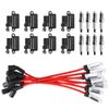8 Pack Square Ignition Coil & Spark Plug Wire For Chevy GMC 4.8L 5.3L 6.0L 8.1L