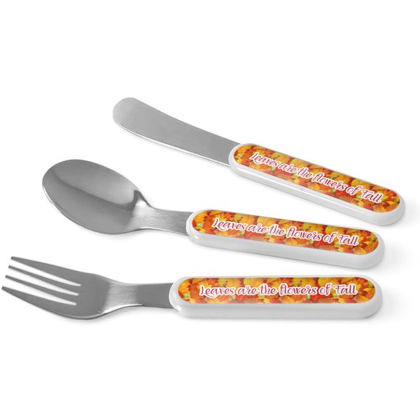 Personalized Fall Leaves Kid's Flatware