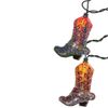 Kurt Adler 10-Light Boots with Glitter Indoor Light Set
