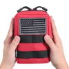 2 Pack Molle Pouches - Tactical Compact Water-Resistant EDC Pouch (Red)