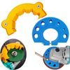 Refoiner Drill Grinder, Grinding Tool, Drill Polishing Tool, 2-Piece Set, Angle Grinder, Drill Bit, Sharpener, Tool Attachment, Drill Sharpener, Drill Blade Polisher, Fixer, Multi-Purpose Drill Bit,