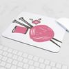 CafePress Knitting Needles Mousepad Non-Slip Rubber Gaming Mousepad