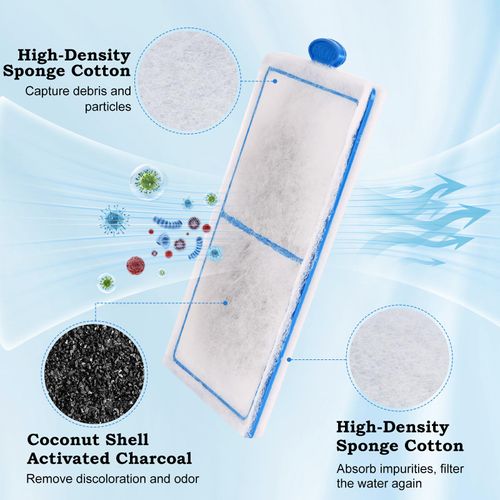 hygger 10 Pack Replacement Aquarium Carbon Filter Cartridges Hang On Back Filter HG149 HG099-S