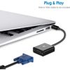 Multibao Thunderbolt Mini Display Port DP to VGA Cable Adapter For APPLE Mac Macbook Black