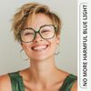 miyya Blue light glasses half leopard DK101