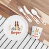 Personalised Children's Spring Bunny Dinner Set