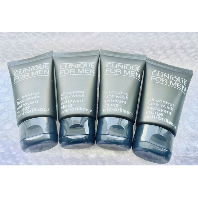 4 x Clinique Men Oil Control Face Wash 1.7 Oz Each / 6.8 oz Total