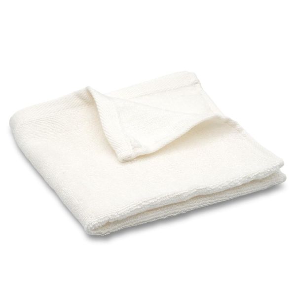 100% Antibacterial Bamboo Fiber Towel, Luxury Bamboo Fabric, Antibacterial, Odor Resistant, Absorbent, Quick Drying, Organic Material, Pile Weave Gift, White, Hand Towel 12.6 x 12.6 inches (32 x 32