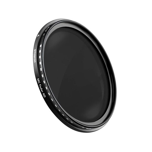 Polaroid Optics Multi-Coated Neutral Density Fader Filter Variable Range ND2-ND2000, 52 mm