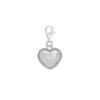 Tuscany Silver Women's Sterling Silver Heart Lock Charm