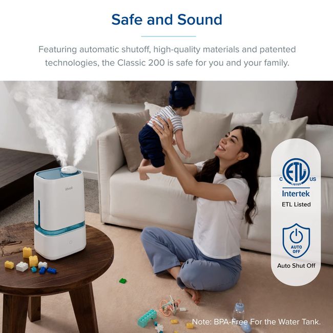 Levoit Humidifiers, 6L Warm and Cool Mist Ultrasonic Humidifier for Bedroom