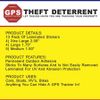 13 PACK GPS Tracking Warning Theft Deterrent Laminated Stickers High Quality