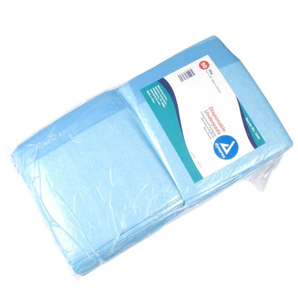 Dynarex Disposable Underpads, 23" X 36", 45 Grams, 150/Cs