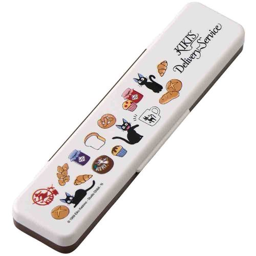 Skater CCS3SAAG-A Combination Set, Chopsticks and Spoon Set, Antibacterial, Kiki's Delivery Service, Bakery, Ghibli, Made in Japan, 7.1 inches (18 cm)