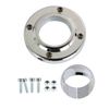 LABLT Chrome Steering Column Floor Mount Replacement for 2 Columns Swivel SBC BBC 350 Universal