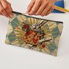 CafePress White Rabbit Vintage Zipper Makeup Pouch, 8.5"x6"
