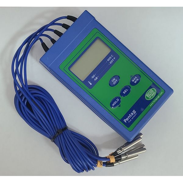 FULL GAUGE 2825 PENTA III Portable Electronic Temperature Control  5 Sensors