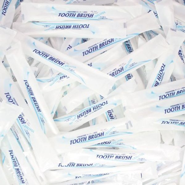 Feed Co., Ltd. Disposable Toothbrushes with Toothpaste (Xylitol) x 30 Packs | Hotel Amenities