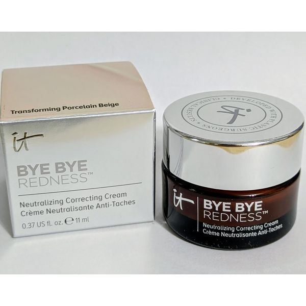 It Cosmetics Bye Bye Redness Neutralizing Cream .37oz Porcelain Beige NEW