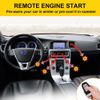 BANVIE ① Passive keyless Entry Car Alarm System + ② Remote Engine Starter + ③ Push to Start Iginition Button (with Siren)