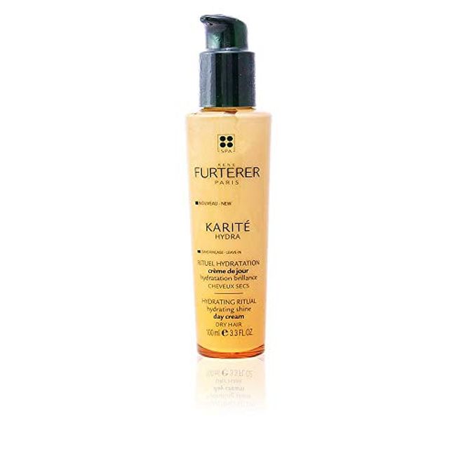 Rene Furterer KARITE HYDRA Hydrating Shine Day Cream, Dry Hair, No-Rinse Leave-in, Shea Oil, 3.3 oz.