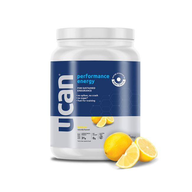 UCAN Keto Energy Powder - Sugar Free Pre Workout Powder for Men & Women with SuperStarch - Non-GMO, Vegan, Gluten Free - Lemon - 30 Servings