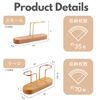PLEAVIT Coffee Filter Holder Stand Wood Coffee Paper Stand Disposable Filter Case Small