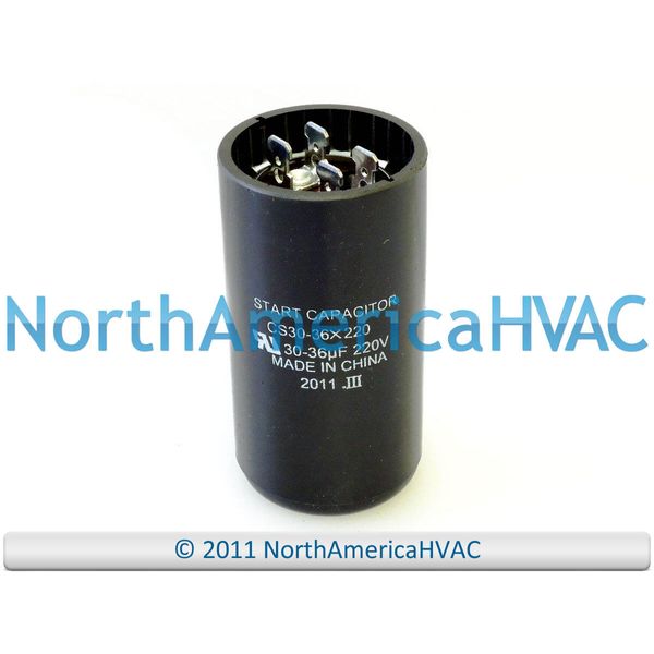 Motor Start Capacitor 30-36 MFD 220 250 VAC Volt Replaces Supco CS30-36X220