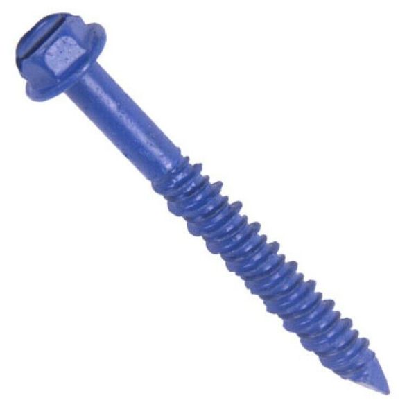 Concrete Screw Anchor Hex Washer Head Tapcon Masonry 3/16″ x 2 1/4" (25pcs)