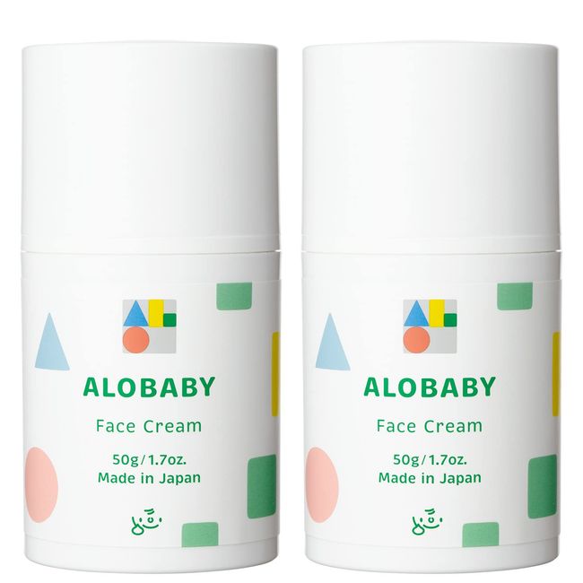 Arobaby Face Cream, 1.8 oz (50 g), Unscented, Additive-Free, Organic, Baby, Moisturizing, Face, Mouth (2 Pieces)