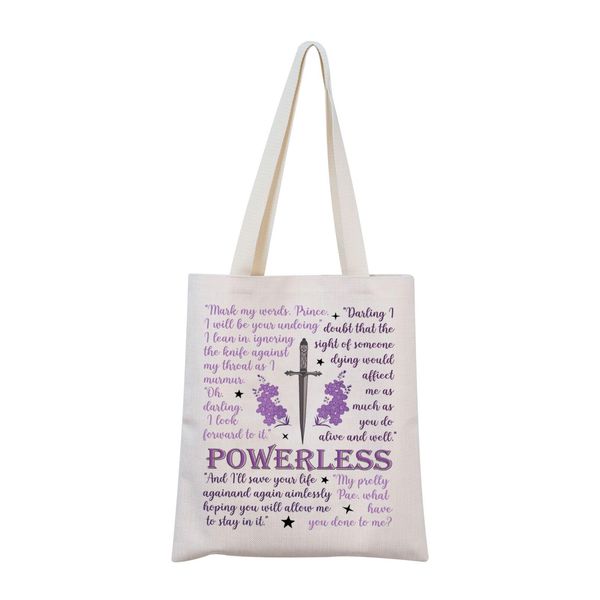 Powerless Book Inspired Gift Special Edition Book Gift Powerless Tote Bag Powerless Lovers Gift For Book Nerds, Power-Tragetasche