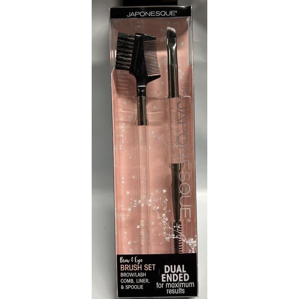 Japonesque Eyebrow & Eye Dual Ended Makeup Brush Set  One Pc.