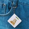 Azeeda 'Cricket Pitch Essentials' Keyring Tape Measure/Spirit Level Tool (KM00043932)