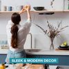 iLive Under The Counter Wireless Stereo Bluetooth Speaker, Digital Alarm Cloc...