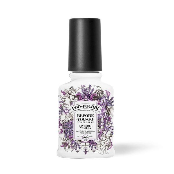 Poo-Pourri Before-You-Go Toilet Spray, Lavender Vanilla, 2 Fl Oz - Lavender, Vanilla and Citrus