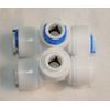 2peces. 1/4"  3-WAY UNION TEE PUSH QUICK CONNECT RO REVERSE OSMOSIS WATER FILTER