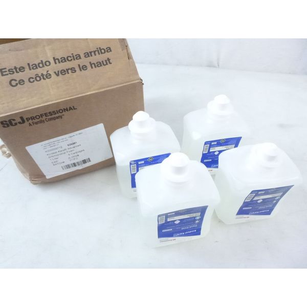 4 Pk SCJ Cartridges Kindest Care Advanced Antimicrobial Foam Hand Soap 1 Liter