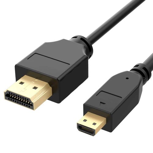 Synergy Digital Camera HDMI Cable, Works with Canon PowerShot G7 X Mark III Digital Camera, 5 Ft. High Definition Micro HDMI (Type D) to HDMI (Type A) HDMI Cable