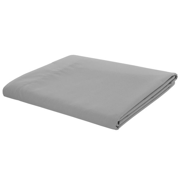Catherine Lansfield Easy Iron Percale Combed King Flat Sheet Grey