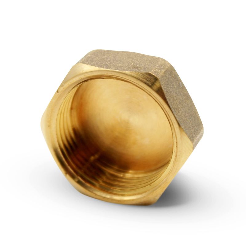 DOJA Barcelona 4 Blanking Plugs Internal Thread 1/2 Inch Hex Cap Brass ...