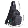 G4Free Lightweight Tactical Assault Small One Strap Sling MOLLE Backpack (A-Black)