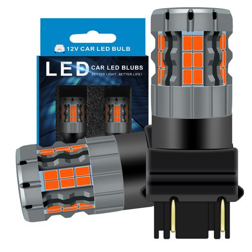 Zyvirexa 3157 LED Brake/Tail Light Bulbs Compatible For Ford Focus 2000-2018, 3057 Bulb, Red Light, Plug and Play, Pack of 2
